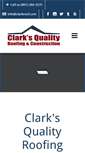 Mobile Screenshot of clarkroof.com